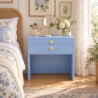 Table de maquillage en métal avec tiroirs, bureau de toilette moderne, meuble de rangement compact pour chambre à coucher, idéal pour appartement et petits espaces intérieurs