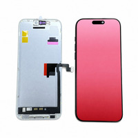 Écran OLED 120Hz LCD pour iPhone, remplacement d'écran Huaxing, bordures fines presque originales, ajustement parfait pour iPhone 15 16 Pro Max