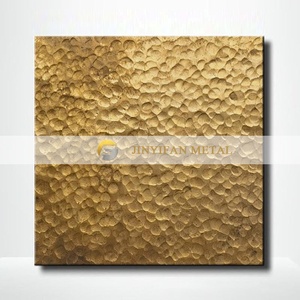 M101 Hammered Copper <strong>Sheet</strong> Wall <strong>Cladding</strong> Decorative 304 <strong>Metal</strong> <strong>Sheet</strong> for Wall and Home Decoration Manufacturer Indian Factory - Product Image 1