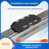 Module de guidage linéaire CNC haute précision à vis mère entièrement fermé en acier inoxydable avec rail de guidage linéaire intégré