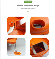 Commerciële plastic groente- en fruit snijmachine, groentesnijder, tafelmodel, voor restaurants, catering, voedselverwerking, fabrieken