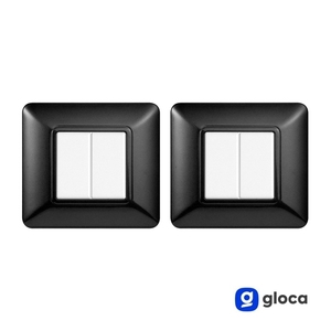 Plaque murale en plastique Gloca 2P en acier foncé pour usage résidentiel Matix - Product Image 2