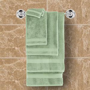 Ensemble <span class=keywords><strong>de</strong></span> serviettes <span class=keywords><strong>de</strong></span> <span class=keywords><strong>bain</strong></span> d'hôtel personnalisées en coton 100% 700 GSM, grandes, vertes, <span class=keywords><strong>de</strong></span> luxe, séchage rapide - Product Image 6