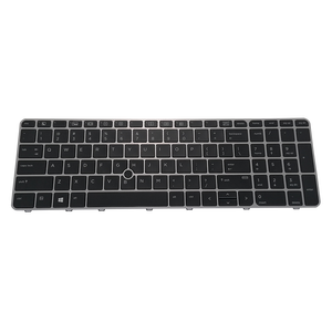 <span class=keywords><strong>Clavier</strong></span> d'ordinateur portable américain rétroéclairé pour <span class=keywords><strong>HP</strong></span> <span class=keywords><strong>EliteBook</strong></span> <span class=keywords><strong>850</strong></span> <span class=keywords><strong>G3</strong></span> <span class=keywords><strong>850</strong></span> G4 755 <span class=keywords><strong>G3</strong></span> 755 G4 15U <span class=keywords><strong>G3</strong></span> G4 6037B0113801 SN9145BL <span class=keywords><strong>clavier</strong></span> cadre argenté - Product Image 1