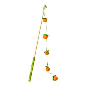 Persimmon Cat <b>Toy</b> Long Handle Solid Wood Durable <b>Interactive</b> <b>Pet</b> <b>Toy</b> - Product Image 2