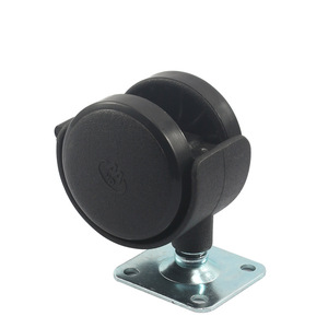 Furniture Caster Nylon <b>Wheel</b> Plate Mount Plain Bearing Eco Friendly For Drawer Modern Design - Product Image 2