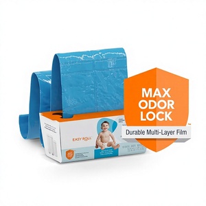 Sacchetti di Ricarica per Contenitore <span class=keywords><strong>Pannolini</strong></span> Compatibili con Genie Signature Platinum Extra Spessi Potenti Eliminatori di Odori Profumati alle Piante - Product Image 4