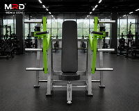 Máquina de entrenamiento de hombros con plataforma plana serie PM, uso comercial, ajustable, de alta resistencia, ecológica, para equipos de entrenamiento de gimnasio