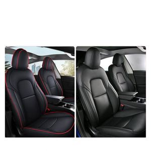 ผ้าคลุมเบาะรถยนต์หนัง Nappa กันน้ำ ทนทุกสภาพอากาศ สำหรับรถยนต์ Tesla Model Y ทุกสี รวมถึงรุ่นที่ใช้ร่วมกับ Model 3 และ Model X ได้ - Product Image 4