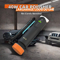 Polisseuse de voiture sans fil 40W 12V avec tampon de 5 cm pour le cirage, le polissage, le ponçage, la réparation des rayures, l'élimination du film gras sur le pare-brise