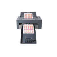 Máquina Cortadora de Etiquetas Adhesivas A3+ con Alimentador Automático, Máquina Cortadora de Vinilo con Motor Servo de Doble Cabezal, Máquina Cortadora de Pegatinas, Plotter de Corte