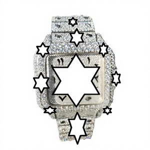 NYC DIAMOND EMPIRE <b>Arabic</b> Dial High Quality Luxury Vintage Men's Stainless Steel Automatic Mechanical <b>Watch</b> Moissanite Diamond - Product Image 1