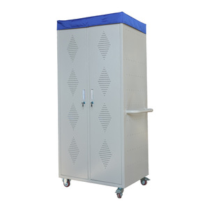 Chenlu Factory Two-Door Steel <b>Locker</b>, Employee <b>Storage</b> <b>Locker</b> with Wheels, Mobile Clothing <b>Storage</b> Cabinet - Product Image 4