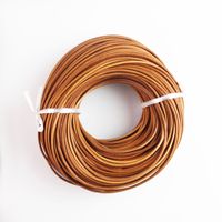 Cordon en cuir tressé double en cuir de vachette véritable pour bracelets, colliers, accessoires de bijoux et coques de téléphone portable