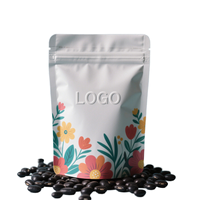 Sachet alimentaire autoportant avec doublure en aluminium, protection aromatique, barrière lumineuse et impression personnalisée pour café, thé, herbes et épices