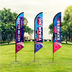 Bandiera a Piuma Personalizzata con Protezione UV, Tessuto Impermeabile, Base Stabile, Design Pieghevole per Eventi all'Aperto, <span class=keywords><strong>Marketing</strong></span> Aziendale e Promozione del Brand - Product Image 3
