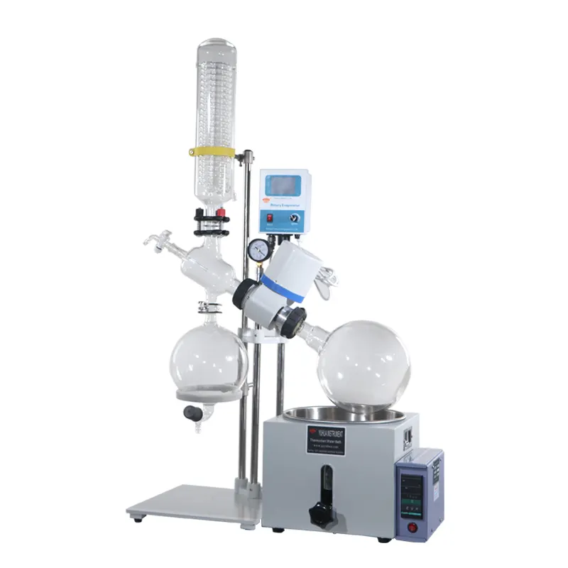 YUHUA Mini Tahan Ledakan Industri 5l Rotary Vakum Evaporator Laboratorium Evap Sistem Penyulingan Vakum Listrik 0 ~ 90r/Min