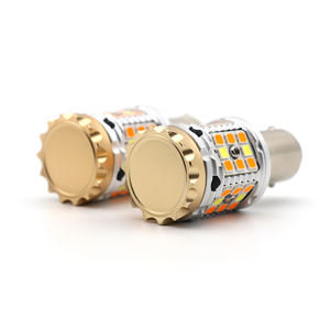 Lampadina LED BA15S 2016 Canbus 1157 BAY15D per Indicatori di Direzione Auto, Luce Freno e Retromarcia 21W Ambra, Luce Diurna DRL per <span class=keywords><strong>Polo</strong></span>/Jetta - Product Image 4