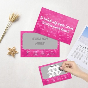 Factory Direct Custom Date Night Scratch <b>Card</b> love Voucher Couple Game Scratch-Off Date Activities for Couples - Product Image 2
