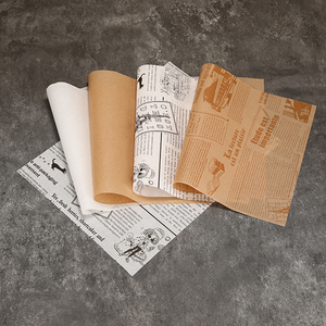 Feuille de papier sulfurisé imprimé 30x30cm 40GSM, personnalisable avec logo et dimensions, papier silicone antiadhésif - Product Image 2