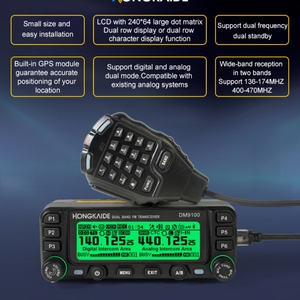 ZASTONE DM9100 numérique DMR voiture talkie-walkie APRS GPS <span class=keywords><strong>autoradio</strong></span> jambon double créneaux horaires émetteur-récepteur double bande talkie-walkie numérique - Product Image 3
