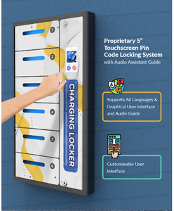 Estación de Carga Móvil para Exteriores Y2 Power ZEN, PD20W <span class=keywords><strong>PL</strong></span>-ZN06-Y2, Estación de Carga para Teléfono Celular de Montaje en Pared con Pantalla Táctil de 5'' - Product Image 2
