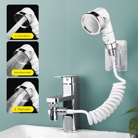 Robinet douche robinet ensembles salle de bain eau chaude et froide bassin Extension rétrécissement buse ensemble shampooing magique salon de coiffure robinet