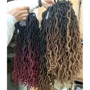 12inch 18inch 24inch 30inch 36inch Gypsy Locs Straight Boho Locs Straight Gypsy Crochet Locs Ombre Dreadlocks Crochet Braids