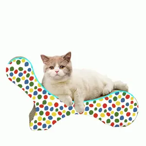 Wellpappe verdickt Großhandel Unterstützung maßge schneiderte Katze Scratcher Lounge Pappe Sofa