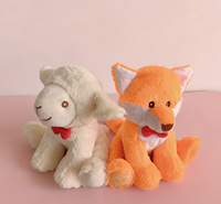 Cadeau de la Saint-Valentin, peluches personnalisées, animaux en peluche, poupée, arctique, mignon, réaliste, renard fennec, peluche douce, jouet en peluche rouge