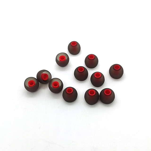 Custom Dual Color Soft LSR Silicone Earbud Covers Dual Injection Earcaps for Earphones Custom Rubber Products