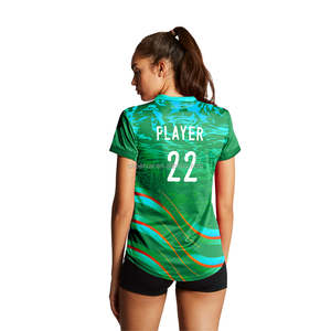 Nouveau produit Maillots de volley-ball à manches courtes Vêtements de volley-ball durables pour femmes - Product Image 5