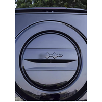 Le kit d'autocollants décoratifs d'étiquette avant et arrière d'autocollant décoratif de logo de voiture noir brillant convient aux accessoires de BYD Leopard 5