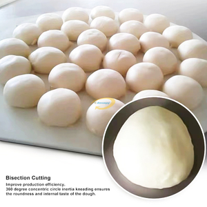 Máquina Semiautomática para Dividir y Bolear Masa de Panadería, Ajustable de 30 a 100g, Máquina para Hacer 30 Bolas de Masa para Hamburguesas - Product Image 4