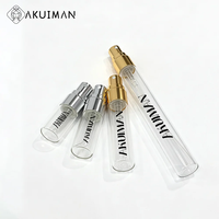 Flacons d'échantillons de parfum en verre transparent rechargeables en promotion, 2 ml, 5 ml, mini vaporisateur de poche pour liquides