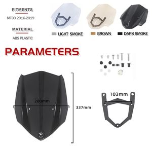 Parabrisas deportivo <span class=keywords><strong>MT</strong></span> <span class=keywords><strong>03</strong></span> con soporte para <span class=keywords><strong>Yamaha</strong></span> <span class=keywords><strong>MT</strong></span>-<span class=keywords><strong>03</strong></span>, MT03, FZ-<span class=keywords><strong>03</strong></span>, FZ03, 2016, 2017, <span class=keywords><strong>2018</strong></span>, 2019, MT25 - Product Image 5