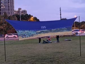 Diseño Rainfly carpa lona Refugio Portátil Picnic <span class=keywords><strong>Sombra</strong></span> Lona Grande Refugio Tiendas Camping Fly Sheet - Product Image 5