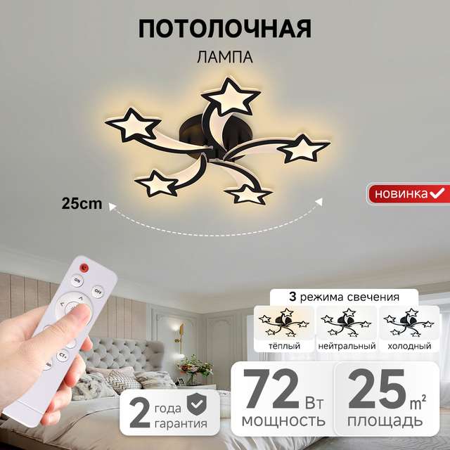 Promotional Price Modern Nordic Style Surface Mounted White Natural Light Acrylic Dimmable Smart Led Ceiling Light