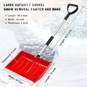 Gotway — pelle à neige légère avec poignée en aluminium, grande pompe portable pour enlever la neige - Product Image 2
