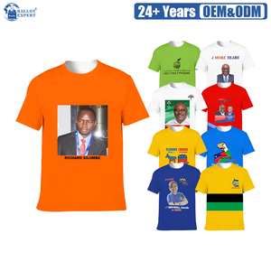 Election Tshirt Campaign Custom Branding Printed Cotton Fabric Clothing Election Activity Promotion