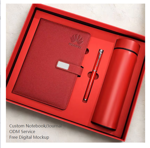 A5 diario de regalo de cuero PU reunión al por mayor promocional personalizado con pluma taza de agua <span class=keywords><strong>cuaderno</strong></span> de oficina de negocios - Product Image 1