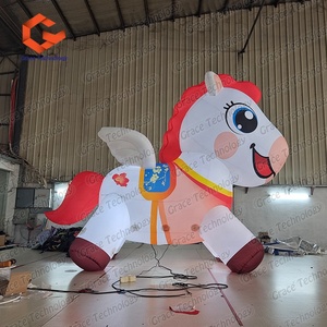 Mascota Inflable de Dibujos Animados Personalizada del Año Nuevo del Caballo para el Festival de Primavera, Fiesta o Evento, Poni y Caballo Inflables - Product Image 5