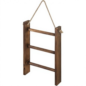 Escurridor de cubiertos de madera de tres niveles, independiente y montado en pared, para cucharas, tenedores, palillos y platos - Accesorios de cocina - Product Image 3