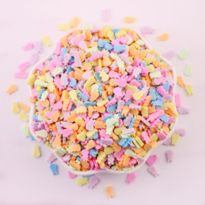 Pâques printemps couleur vive lapin polymère argile arrose tranches lapin de Pâques pour Slime artisanat ongles déco gobelet résine charges - Product Image 5