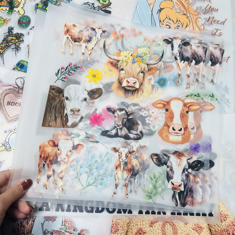 Customization Dtf Transfers Wholesale 100+Cartoon Design Dtf Transfers Designs Ready to Press Heat Transfers for T-shirts