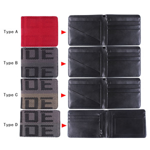 Leather <b>Wallet</b> Men Women Fashion Short Zipper Card Holder Geometric Pattern Durable All Seasons <b>Small</b> 7 Inch - Product Image 1