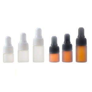 Flaconi contagocce olio essenziale uso vetro ambra e smerigliato trasparente 1ml 2ml 3ml cartone per la cura personale disponibili 300 pezzi fiale - Product Image 2