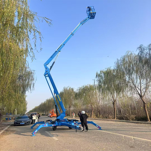 <span class=keywords><strong>10m</strong></span> 12m 14m 16m 18m 디젤 휘발유 유압식 고소작업대 조절식 크롤러 트랙형 스파이더 붐 리프트 - Product Image 2