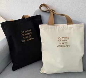 Sacs promotionnels OEM à bas prix Sac en toile de coton recyclable Sacs à provisions pliables avec logos - Product Image 4