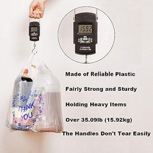 Bolsas de Papel para Llevar Comida con Diseño de Camiseta de Agradecimiento - Blancas, Resistentes, Tamaño Estándar - 100 Unidades - Product Image 4